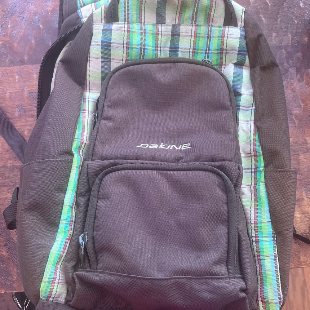 Dakine Brown and Green Backpack for Everyday Adventures